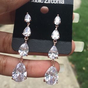 Rose Gold Drop Earrings